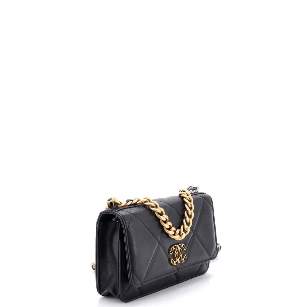 Chanel 19 Wallet On Chain Quilted #258275C35B - Picture 3 of 8